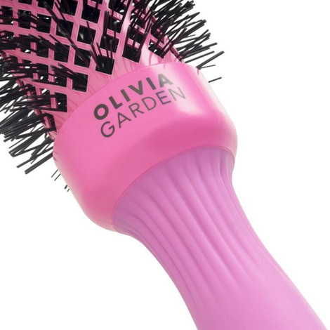 Olivia Garden Blowout Shine Brush Pink, Ceramiczna Szczotka z Powłoką Turmalinową Jonizacją Okrągła 35mm