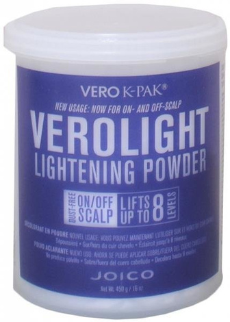 Joico Vero Light Powder Rozjaśniacz w Proszku, Nie Pyli, do 8 Tonów, 454g