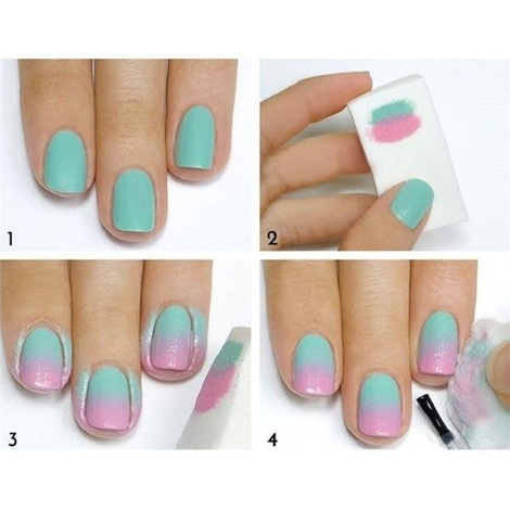Donegal Gąbeczka do Makijażu Gąbki do Ombre Manicure Trójkątne 8 szt. 4300