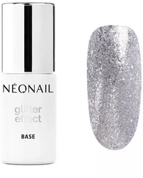 NeoNail Baza Hybrydowa Glitter Effect Base - Silver Twinkle 9880