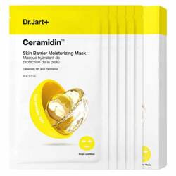 Dr.Jart+ Ceramidin Skin Barrier Moisturizing Mask Set, Zestaw Masek w Płacie do Twarzy, Regenerują i Nawilżają Skórę, 5x 22g