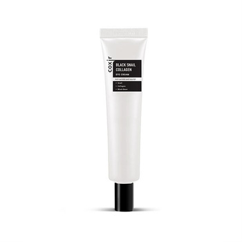 COXIR Black Snail Collagen Eye Cream, Przeciwzmarszczkowy Krem Pod Oczy z Mucyną Ślimaka i Kolagenem, 30ml