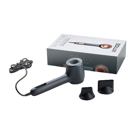 Eolux Dryer Suszarka Bezszczotkowa z Jonizacją EX02 Czarna 460g