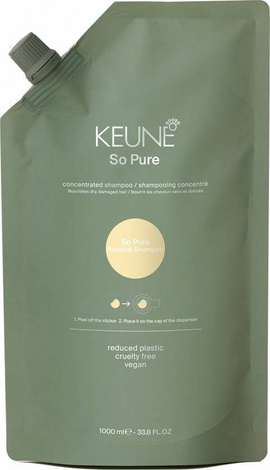 Keune So Pure Restore Shampoo, Szampon do Włosów Suchych i Zniszczonych, Koncentrat, 1000ml
