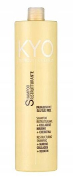 KYO Restructuring Shampoo, Regenerujący Szampon do Włosów Zniszczonych z Keratyną i Kolagenem, 1000ml
