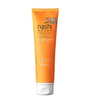 Nashi Argan After Sun Care Cream, Krem z Filtrem Przeciwsłonecznym do Twarzy i Ciała SPF15, 150ml