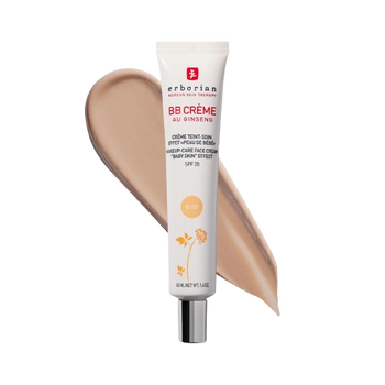 Erborian BB Creme Au Ginseng SPF 20 Nude, Beżowy Neutralny Krem BB z Żeń-Szeniem 40ml