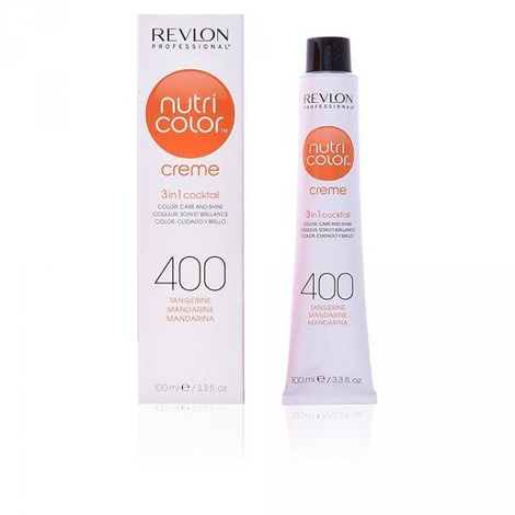 Revlon Nutri Color Creme - Maska koloryzująca do włosów farbowanych, 100ml - mandarynka - 400