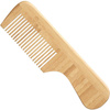 Olivia Garden Eco-Friendly Bamboo Comb Bambusowy Grzebień z Rączką O Rzadkim Rozstawie Zębów do Rozczesywania Włosów Długich i Kręconych HH-C3