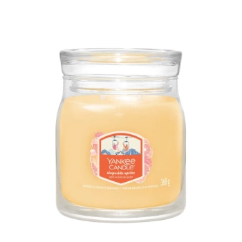 Yankee Candle Signature Medium Slopeside Spritz, Średnia Świeca Sojowa z Dwoma Knotami, 368g