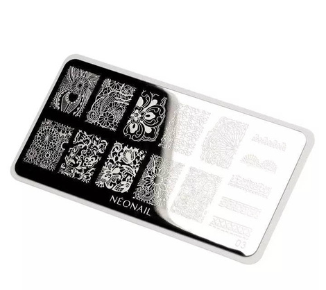 Neonail Plate for Stamps nr 03 Blaszka do Stempli 8785