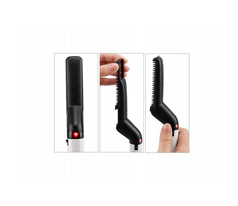 Prostownica, Grzebień do Brody i Włosów, Ceramiczna Szczotka Dla Mężczyzn