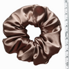 Glamour Scrunchie Satynowa Ręcznie Wykonana Gumka do Włosów, Szampańska