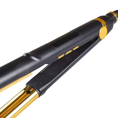 FOX AU Lokówko-falownica z Dociskiem, Nano-tytanowa z Jonizacją, Wyświetlacz LCD