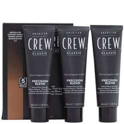 American Crew Precision Blend Shades Odsiwiacz do włosów 3x40ml - (5-6) Medium Ash - odcień średni popielaty
