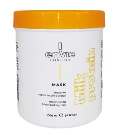 Envie Milk Protein Mask, Mleczna Maska Nawilżająca do Włosów Puszących Się 1000ml