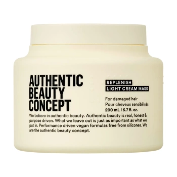 Authentic Beauty Concept Replenish Ligh Cream Mask, Lekka Kremowa Maska Odbudowująca do Włosów 200ml