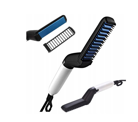 Prostownica, Grzebień do Brody i Włosów, Ceramiczna Szczotka Dla Mężczyzn