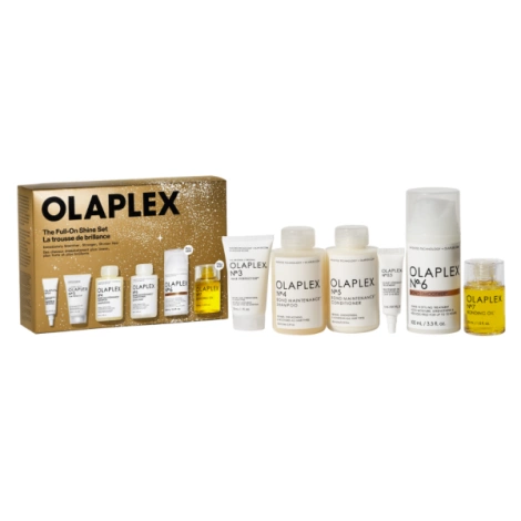 Olaplex The Full-On Shine, Zestaw Regenerujący Zniszczone Włosy, 6 Produktów