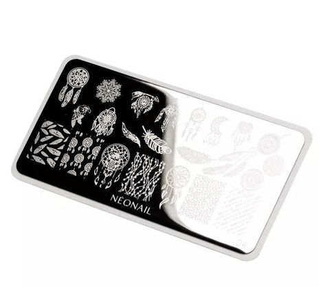 Neonail Plate for Stamps nr 4 Blaszka do Stempli 8786