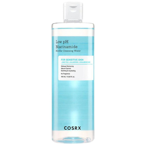 Cosrx Low pH Niacinamide Micellar Cleansing Water, Niacynamidowa Woda Micelarna, Koi i Regeneruje, 400ml