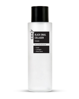 Coxir Black Snail Collagen Toner, Kolagenowy Tonik ze Śluzem Ślimaka, Nawilża i Ujędrnia Skórę, 150ml