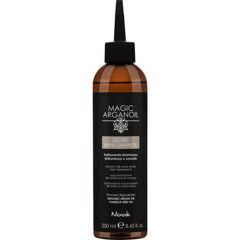Nook Magic Arganoil Shine Laminoil, Natychmiastowa Kuracja Nadająca Połysk i Jedwabistość 250ml