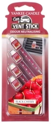 Yankee Candle Car Vent Stick Black Cherry, Zapach Samochodowy, 4 Sztuki