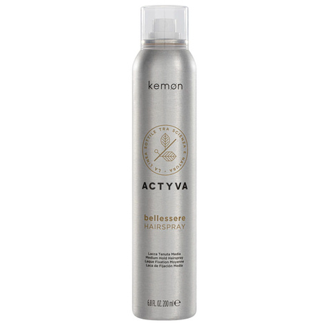 Kemon Actyva Bellessere Hairspray Szybkoschnący Lakier do Włosów Średnio Utrwalający 200ml