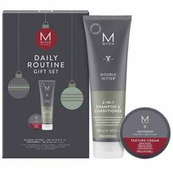 PAUL MITCHELL Mitch Daily Routin Gift Set, Zestaw Szampon, Krem do Modelowania Włosów, Double Hitter 250ml + Reformer 85g