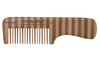 Olivia Garden Eco-Friendly Bamboo Comb Bambusowy Grzebień z Rączką O Rzadkim Rozstawie Zębów do Rozczesywania Włosów Długich i Kręconych HH-C3