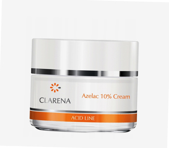 Clarena Azelac 10% Cream, Krem z 10% kwasem Azelainowym dla Cery Trądzikowej i z Przebarwieniami, 50ml
