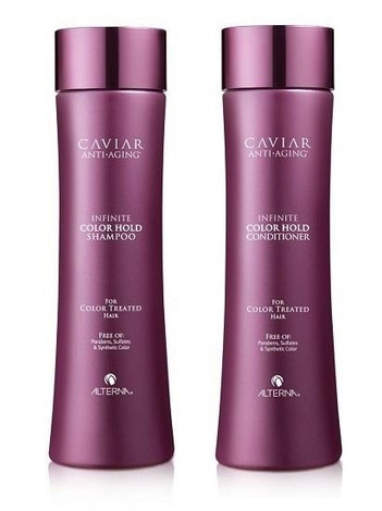 Alterna Caviar Infinite Color Hold Zestaw do Włosów Farbowanych Szampon i Odżywka 2x250ml
