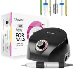 Clavier Frezarka do Paznokci Czarna 65W, FX 600 + 5 Frezów