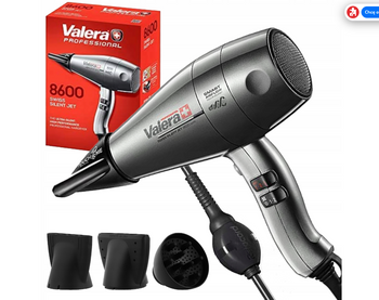 Valera Swiss Silent Jet 8600 Ionic Rotocord Profesjonalna Suszarka do Włosów Ultra Cicha z Generatorem Jonów 2400W + Dyfuzor