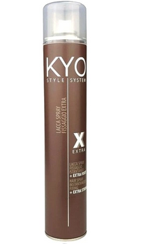 KYO Extra Strong Hairspray, Bardzo Mocny Lakier do Włosów, Nie Skleja Włosów, 500ml
