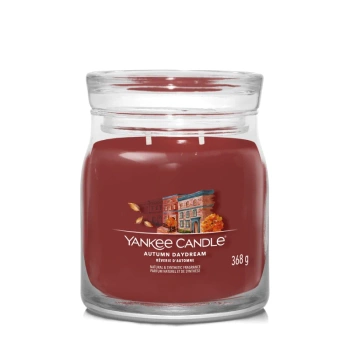 Yankee Candle Autumn Daydream, Średnia Świeca Sojowa z Dwoma Knotami, 368g