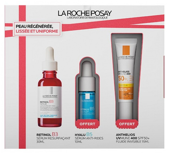 La Roche Posay Retinol B3 Serum Set, Zestaw Przeciwzmarszczkowy z Retinolem i Kwasem Hialuronowym do Twarzy