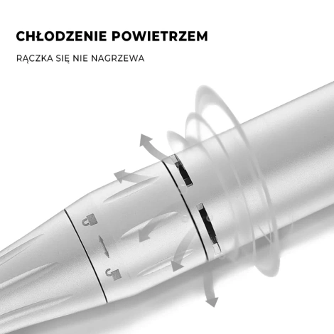 Clavier Frezarka do Paznokci z Lcd 40000 Obrotów 80W + 6 Frezów, FX1080 Biała