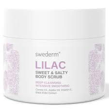 Swederm LILAC Sweet & Salty Body Scrub, Cukrowo-solny Peeling do Ciała o Zapachu Świeżego Bzu, 275g