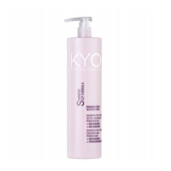 KYO Hydra Dry Coloured Hair Shampoo, Szampon Nawilżający do Włosów Suchych z Olejkiem Macadamia, 500ml