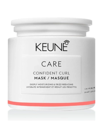 Keune Care Confident Curl Mask - Luksusowa Maska do Włosów Suchych i Kręconych, 200ml