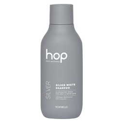 Montibello HOP Silver White Shampoo, Rozjaśniający Szampon do Włosów Siwych i Platynowych, 300ml