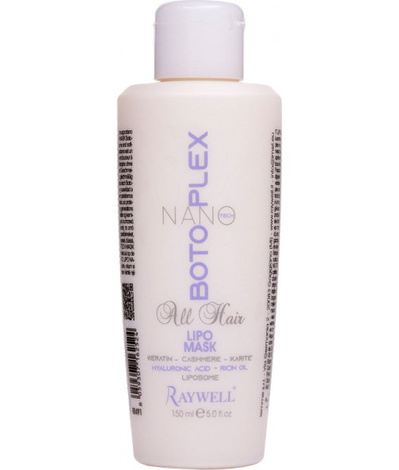 Raywell Botoplex Nano Tech Lipo Mask, Głęboko Regenerująca Maska Do Włosów z Plexem, 150ml