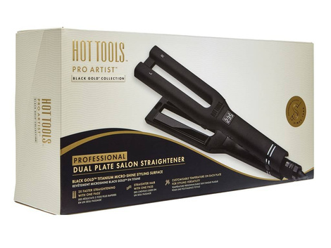 Hot Tools Evolve Dual Plate Straightener Prostownica Black Gold z Podwójnymi Płytkami, HTST1122BGUKEGP