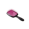 Janeke Superbrush Szczotka do Rozczesywania Czarno - Różowy 71SP226 FUX, Rozmiar Normal (22cm)