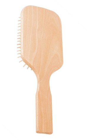 Gorgol Szczotka Pneumatyczna Paddle, Szpilka Drewniana, 11 Rzędów, Kolor Jasny