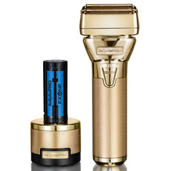 BABYLISS PRO FXONE Gold Shaver, Golarka z Podwójną Głowicą z Uchwytem, Złota