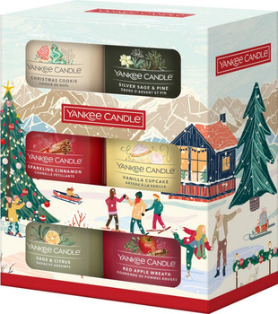 Yankee Candle Apres Ski, Zestaw Świąteczny, Prezentowy 6 Świec Mini 