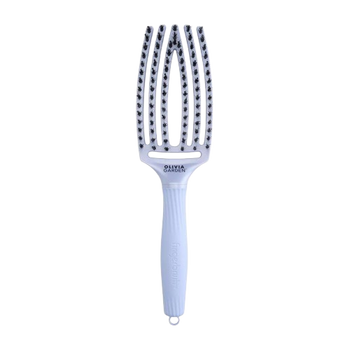 Olivia Garden Finger Brush Combo Szczotka do Rozczesywania Włosów i Masażu, Włosie Dzika, Medium Polar Blue